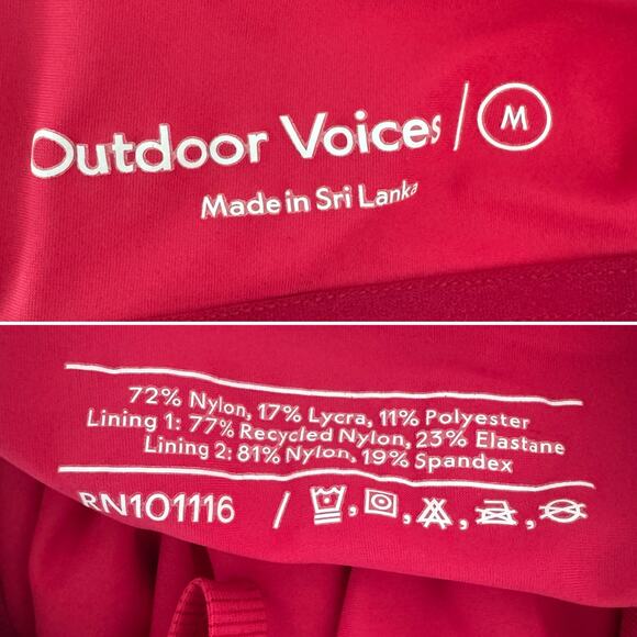 Outdoor Voices The Exercise Dress with shorts pink stripe size medium M - Picture 4 of 8